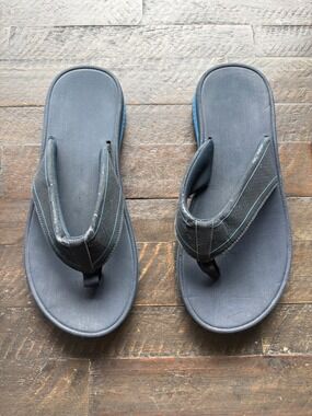 Men's Large 11-12 Navy and Blue Flip Flops